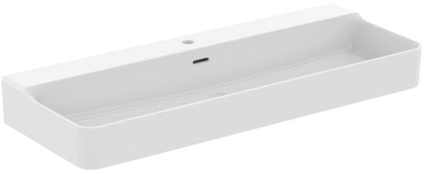 Ideal Standard Conca Aufsatzwaschtisch 1200x450x165 mm, 1 Hahnloch, mit Überlauf, Weiß