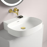 IDEAL STANDARD Aufsatzwaschtisch Linda-X 600x500x135mm geschliffen Weiß ohne Hahnloch mit Überlauf