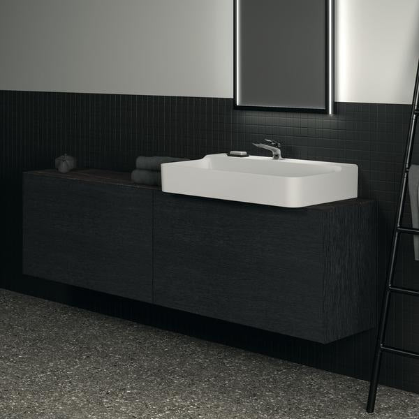 Ideal Standard Conca Waschtischunterschrank 1985 mm, 2 Auszüge, Anthrazit, wandhängend, ohne Platte