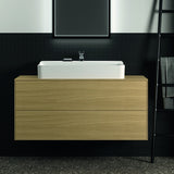 Ideal Standard Conca Waschtischunterschrank 1202 mm, 2 Auszüge, Push-Open, Weiß – Wandhängend