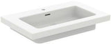 IDEAL STANDARD Möbelwaschtisch Extra 810x510mm Weiß mit Überlauf und 1 Hahnloch