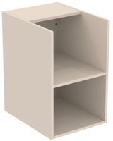 IDEAL STANDARD i.life B Seitenelement für Waschtischplatte, 2 offene Fächer, 400x505x630 mm, Weiß matt