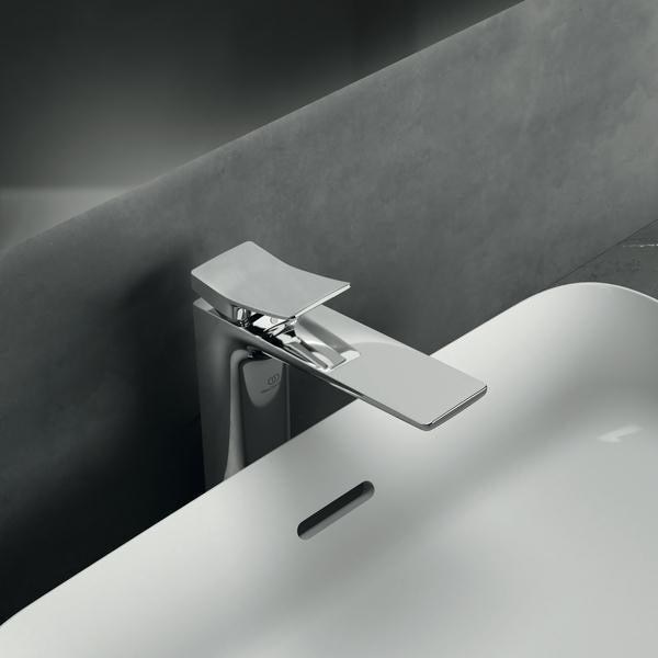 Ideal Standard Conca Waschtischarmatur Brushed Gold mit Ablaufgarnitur und 150 mm Auslauf