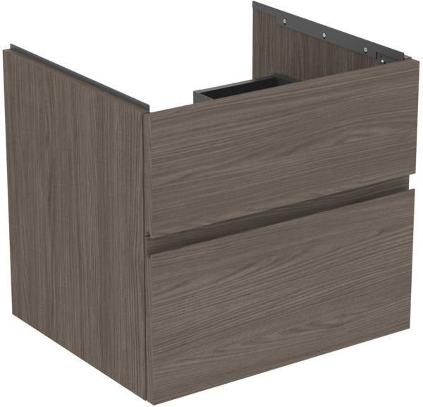 Ideal Standard Finesse Möbelwaschtischunterschrank 600 mm mit 2 Auszügen und Softclose in Greige matt