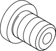 Ideal Standard Befestigungsschraube M6 A960201 Chrom – Sanitär-Ersatzteil