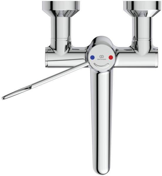 Ideal Standard Ceraplus Safe SQ Wand-Waschtisch-Thermostat 200mm Chrom – Sicherheit & Komfort