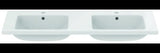 Ideal Standard i.life B Möbel-Doppelwaschtisch 1210 mm Weiß mit Überlauf und 2x 1 Hahnloch