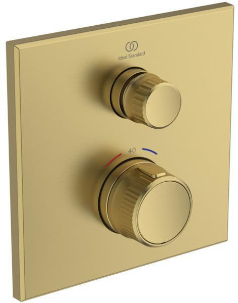 Ideal Standard Ceratherm Navigo Brausethermostat Unterputz eckig Chrom – 1 Verbraucher, DICHT-FIX