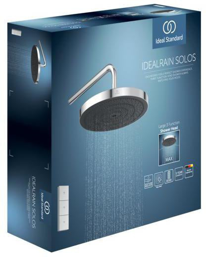 IDEAL STANDARD Idealrain Solos Kopfbrause Chrom, 300 mm, rund, Regen- und Massagestrahl