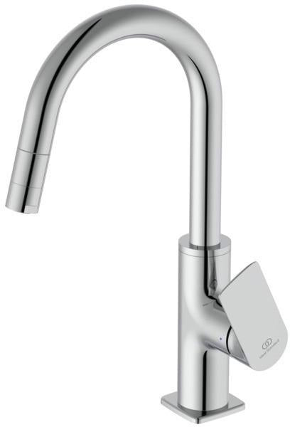 Ideal Standard Ceralife C Waschtischarmatur mit Push-Open-Ablaufventil, 150 mm Auslauf, Chrom