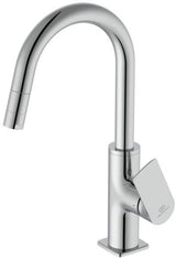 Ideal Standard Ceralife C Waschtischarmatur mit Push-Open-Ablaufventil, 150 mm Auslauf, Chrom