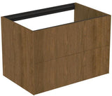 IDEAL STANDARD Conca Waschtischunterschrank 800 mm, 2 Auszüge, Walnuss Dunkel, wandhängend