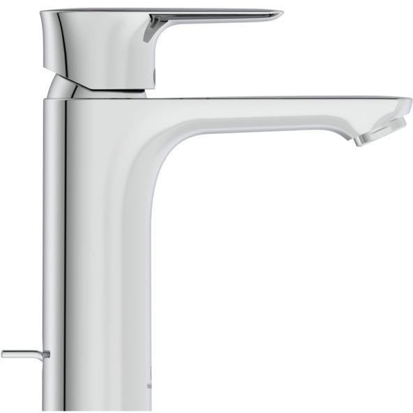 IDEAL STANDARD Connect Air Waschtischarmatur 125 mm mit Ablaufgarnitur – Chrom, 5 l/min, Einhandhebelmischer