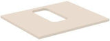 IDEAL STANDARD i.life B Waschtischplatte 602x507x18 mm Quarzgrau matt – mittiger Ausschnitt