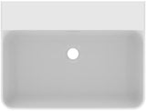 Ideal Standard Aufsatzwaschtisch Conca 600x450x165mm geschliffen Weiß ohne Hahnloch