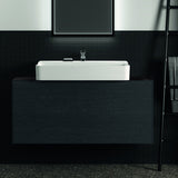 Ideal Standard Waschtischplatte Conca aus Keramik 1202x373x6mm in Marmor Noir Desir