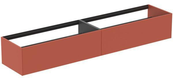 Ideal Standard Conca Waschtischunterschrank 2385 mm, 2 Auszüge, Sunset Matt, wandhängend