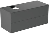 IDEAL STANDARD Waschtischunterschrank Conca, 1202 mm, 2 Auszüge, Eiche geflammt, Push-Open