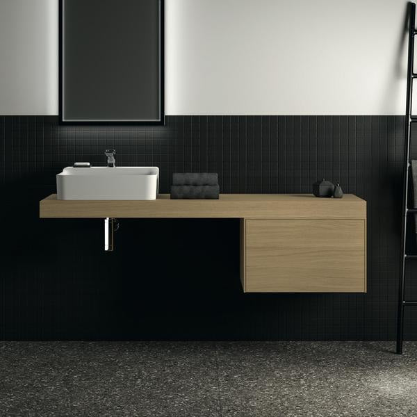 Ideal Standard Conca WT-Unterschrank 600 mm Eiche geflammt, 1 Auszug mit Push-Open