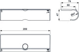 Ideal Standard IS Wrap-Over Ablage Ceratherm T für Duschsystem, Chrom, verdeckte Befestigung