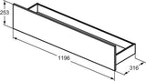 Ideal Standard Eurovit+ Untere Schublade 120 cm – Hochglanz grau lackiert für Badmöbel