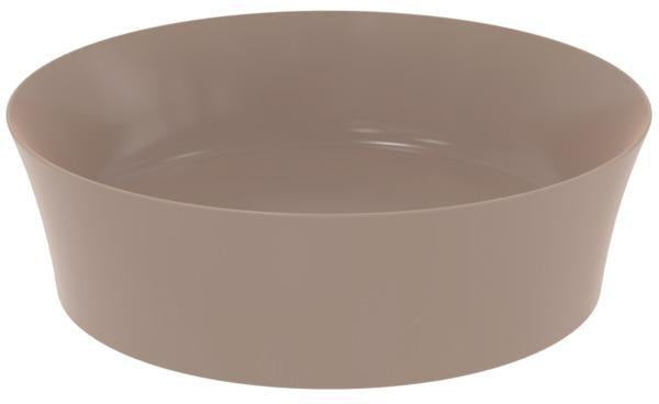 Ideal Standard Ipalyss Aufsatzwaschbecken 400x400mm Schwarz ohne Hahnloch ohne Überlauf