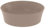 Ideal Standard Ipalyss Aufsatzwaschbecken 400x400mm Schwarz ohne Hahnloch ohne Überlauf