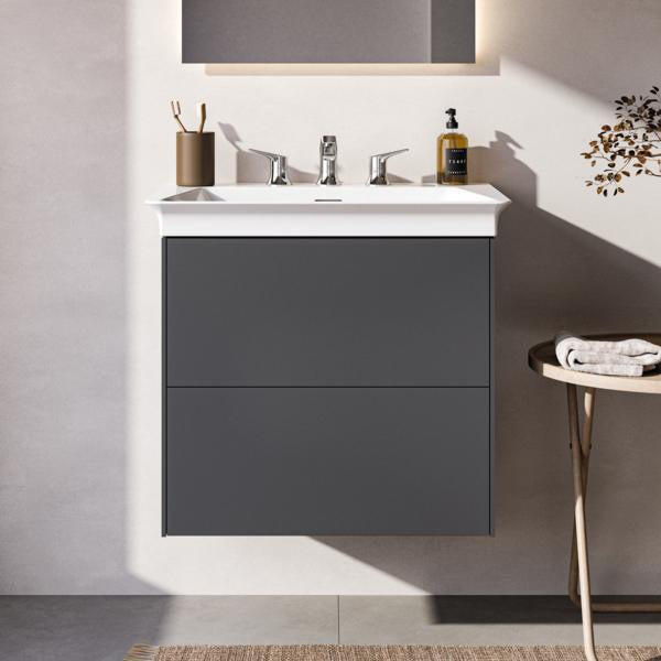 Ideal Standard Möbelwaschtisch La Dolce Vita 660 mm, 3 Hahnlöcher, mit Überlauf, Weiß