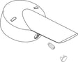 Ideal Standard Ceraplus Griffhebel mit Index R/B, Logo/ISI, Chrom – Hebelgriff für Ceraplan Armaturen