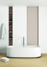 Ideal Standard Linda-X Duo-Badewanne freistehend 1738x850x495mm Mineralguss Weiß
