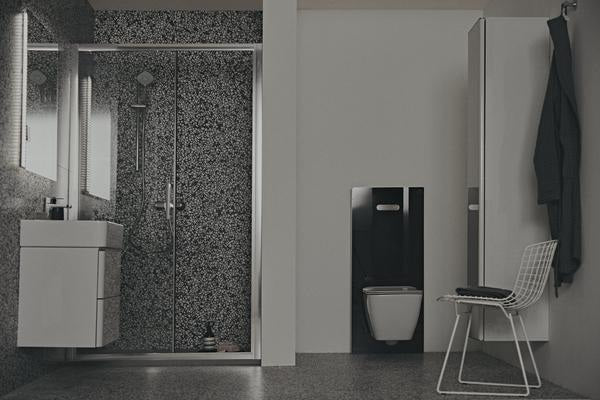 Ideal Standard WC-Element Neox ProSys für Wand-WC, Schwarz – Selbsttragend, 2/7 L Spülung
