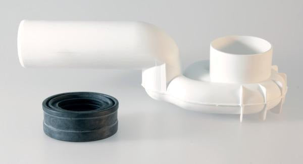 Ideal Standard Absaugeformstück für Urinal, Ablauf senkrecht, Weiß – Sanitär-Zubehör