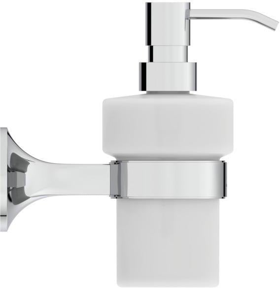 Ideal Standard La Dolce Vita Lotionspender Silver Storm – Wandmontage, Glasflakon, 0,25 l