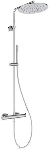 Ideal Standard Ceratherm T125 Duschsystem mit Badethermostat, Pin-Griffen und 300 mm Regenbrause in Chrom