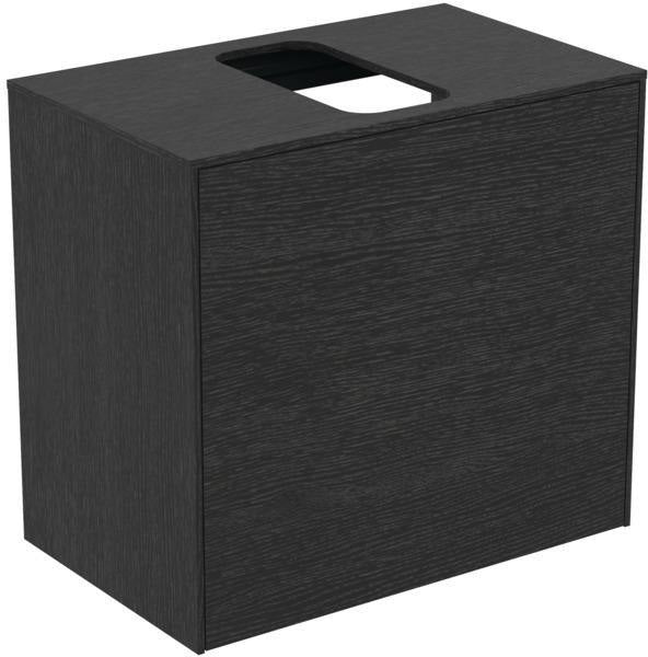 Ideal Standard Conca Waschtischunterschrank Eiche geflammt 602 mm mit Auszug und Push-Open