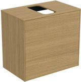 Ideal Standard Conca Waschtischunterschrank Eiche geflammt 602 mm mit Auszug und Push-Open