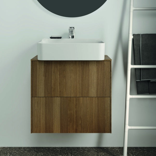 Ideal Standard Conca WT-Unterschrank 602 mm, 2 Auszüge, Push-Open & Softclose, Anthrazit