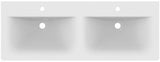 Ideal Standard Möbeldoppelwaschtisch Connect Air 1240 mm Weiß mit 2x 1 Hahnloch