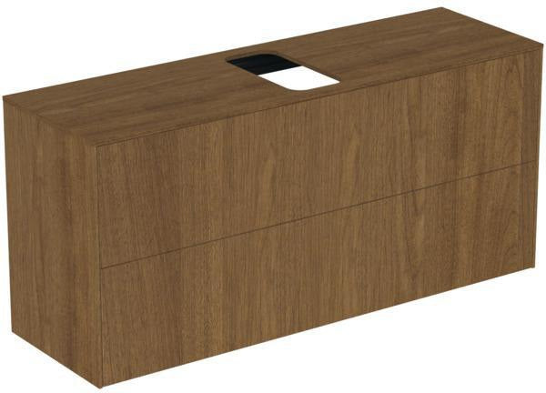 Ideal Standard Conca WT-Unterschrank 1202 mm, 2 Auszüge, Eiche geflammt, Push-Open