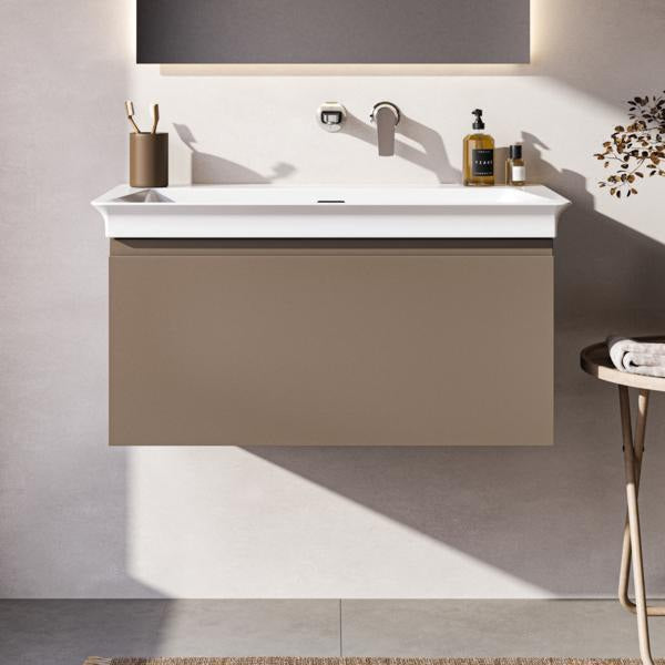 Ideal Standard Finesse Möbelwaschtischunterschrank 800 mm mit Auszug und Softclose in Greige matt