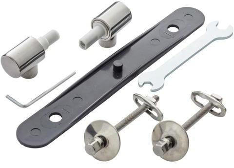 Ideal Standard Tonic Befestigungssatz für WC-Sitz Softclosing, Chrom, K7313AA