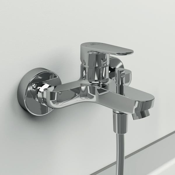 Ideal Standard Cerafine O Badearmatur Aufputz 155 mm Chrom – Einhandhebelmischer mit Wassersparposition