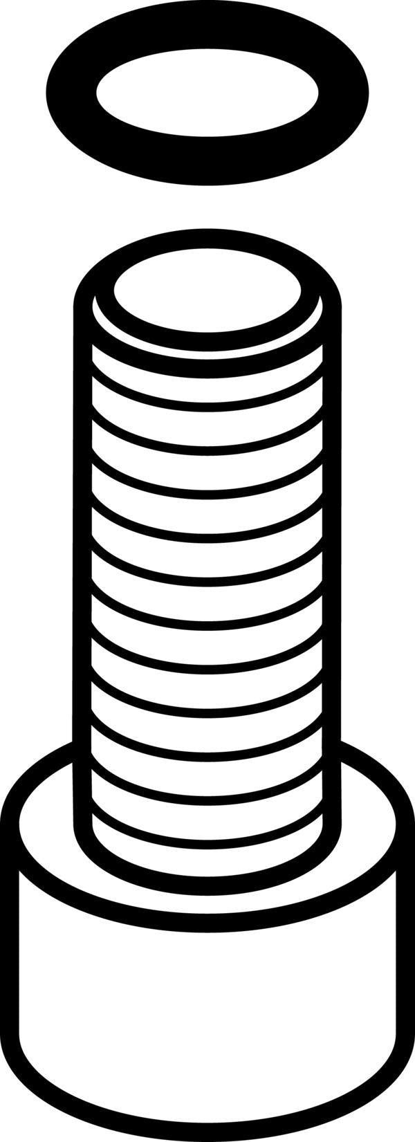 IDEAL STANDARD JADO Zylinderschraube mit O-Ring – Original Ersatzteil für Sanitärarmaturen
