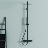 Ideal Standard Duschsystem Ceratherm T125 mit Badethermostat und Regenbrause in Brushed Gold