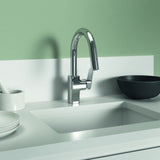 IDEAL STANDARD Ceraplan Küchenarmatur ausziehbar 216 mm hoher Rohrauslauf Niederdruck Chrom