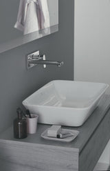 IDEAL STANDARD Connect Air Aufsatzwaschtisch 600x400x135mm Weiß, ohne Hahnloch, ohne Überlauf