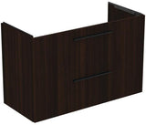 Ideal Standard i.life A Waschtischset 100 cm mit Unterschrank, weiß matt, schwarzer Griff