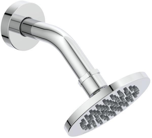 IDEAL STANDARD Idealrain Regenbrause 100 mm rund mit gebogenem Wandanschluss 118 mm Chrom