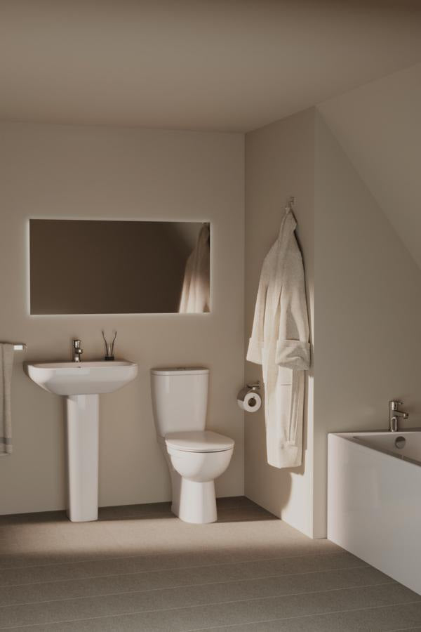 Ideal Standard WC-Sitz Eurovit in Weiß – Duroplast mit Deckel und Edelstahl-Scharnieren