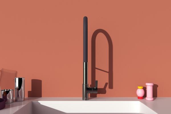 IDEAL STANDARD Gusto Küchenarmatur Semi-Pro 2F-Brause 225mm Silver Storm